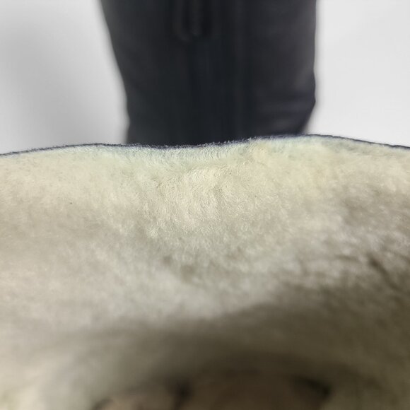 NANDO MUZI Black Leather Winter Boots Size 4.5 - Picture 9 of 13